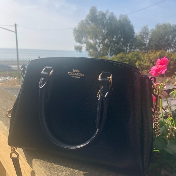 Coach NWT black Patent leather mini sage carryall. This is a beautiful bag. - Picture 4 of 8